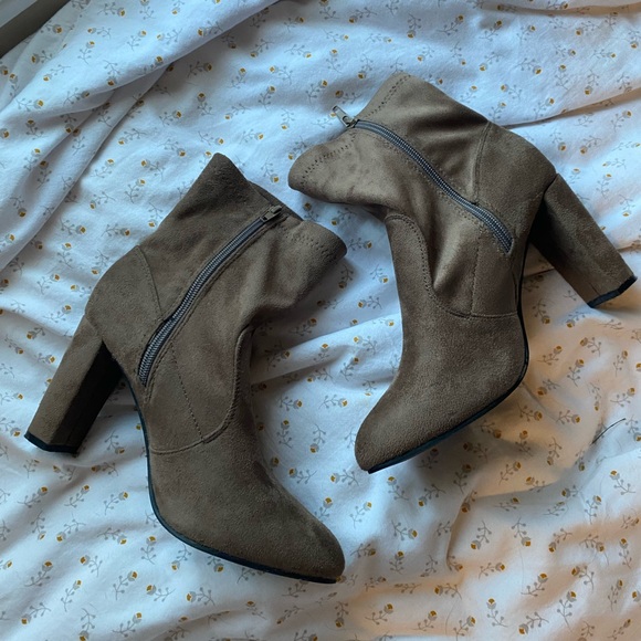 Brown Suede Booties - Picture 4 of 5